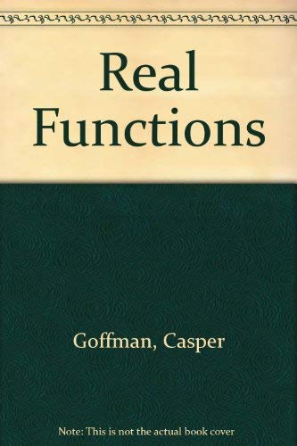 Stock image for Real Functions for sale by Irish Booksellers