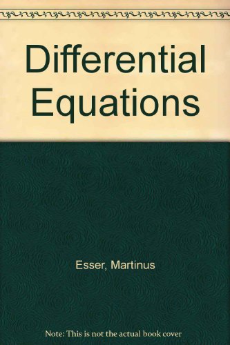 Stock image for Differential Equations for sale by Alien Bindings