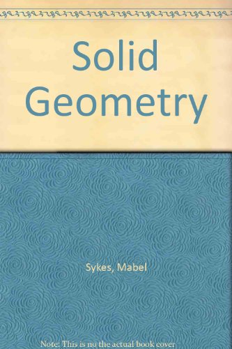 Stock image for Solid Geometry for sale by Sequitur Books