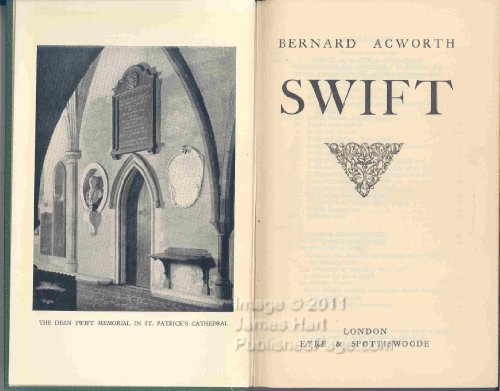 Imagen de archivo de Swift: A Study a la venta por Dunaway Books