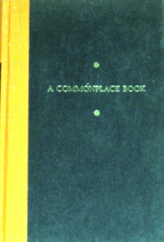 Imagen de archivo de A Commonplace Book a la venta por Jenson Books Inc