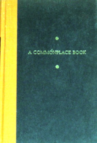 9781125205808: A COMMONPLACE BOOK