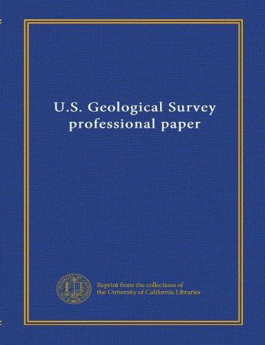 9781125413241: U.S. Geological Survey professional paper