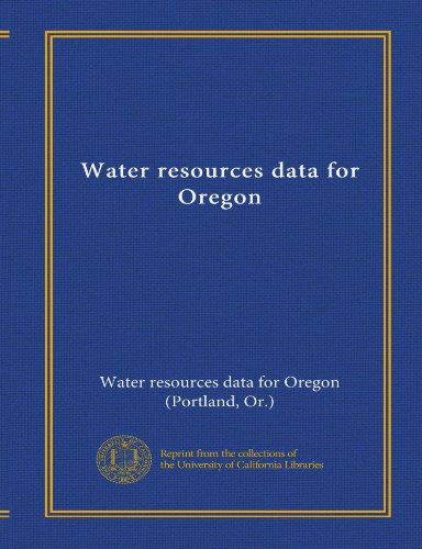 Stock image for Water resources data for Oregon for sale by Modetz Errands-n-More, L.L.C.