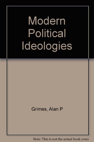 Imagen de archivo de Modern political ideologies a la venta por Better World Books