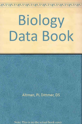 9781125769348: Biology Data Book