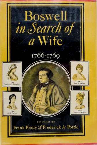 Stock image for Boswell in search of a wife, 1766-1769; for sale by Better World Books