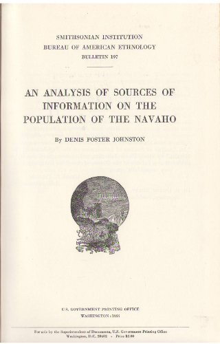 An Analysis of Sources of Information on the Population of the Navaho.; (Bureau of American Ethno...