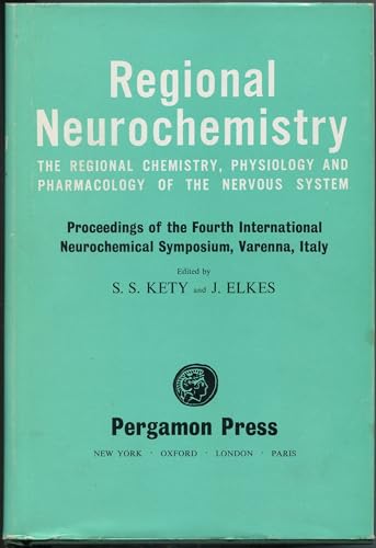 Stock image for Regional Neurochemistry: The Regional Chemistry, Physiology and Pharmacology of the Nervous System for sale by J. HOOD, BOOKSELLERS,    ABAA/ILAB
