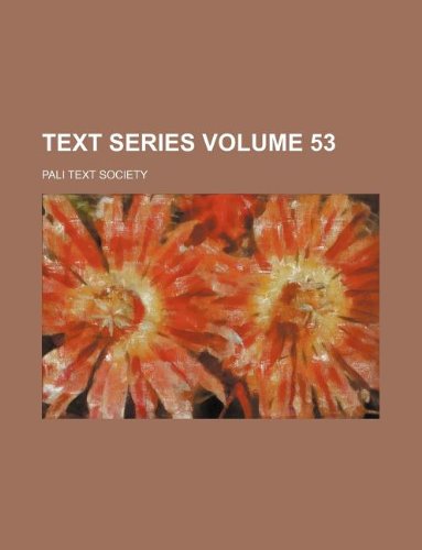 9781130129724: Text Series Volume 53