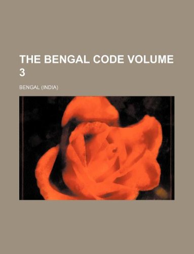 The Bengal Code Volume 3 (9781130378436) by Bengal