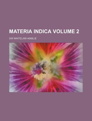 9781130526097: Materia indica Volume 2