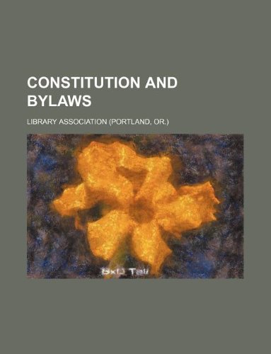 9781130811315: Constitution and bylaws