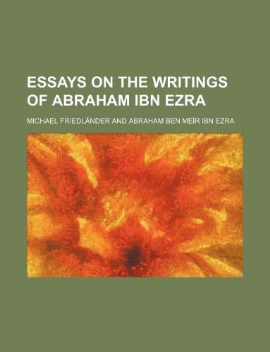 9781130975857: Essays on the Writings of Abraham Ibn Ezra