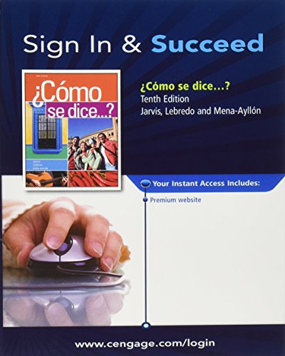 9781133000594: Como Se Dice...? 10th Edition Premium Web Site Printed Access Card