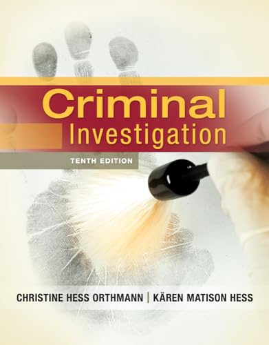 Beispielbild fr Criminal Investigation zum Verkauf von Better World Books