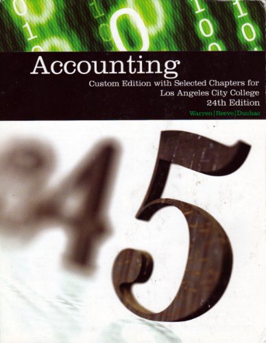 Accounting (9781133046905) by Carl S. Warren; James M. Reeve; Jonathan Duchac