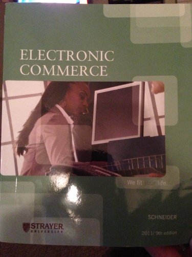 Imagen de archivo de Electronic Commerce (Strayer University) a la venta por ThriftBooks-Dallas