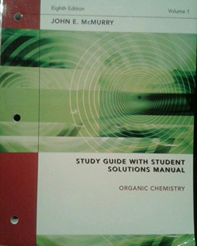 Stock image for Study Guide with Student Solutions Manual: Organic Chemistry, Volume 1 (8th ed.) for sale by HPB-Red
