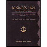 Beispielbild fr Business Law: Text and Cases Southern New Hampshire University zum Verkauf von The Book Cellar, LLC