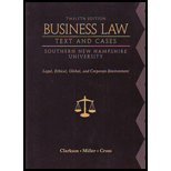 Imagen de archivo de Business Law: Text and Cases Southern New Hampshire University a la venta por The Book Cellar, LLC