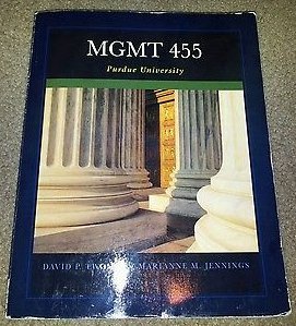 Beispielbild fr MGMT 455 Purdue University zum Verkauf von Wonder Book