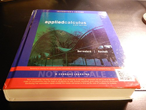 Imagen de archivo de Applied Calculus a la venta por SecondSale