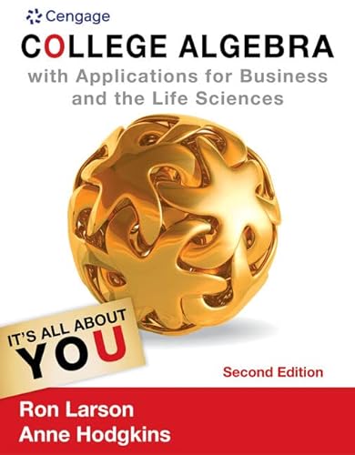 Beispielbild fr College Algebra with Applications for Business and Life Sciences (Textbooks Available with Cengage Youbook) zum Verkauf von HPB-Red