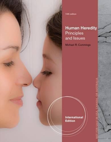 Beispielbild fr Human Heredity: Principles and Issues, International Edition zum Verkauf von Dakota Boys and Girls Ranch Thrift Stores