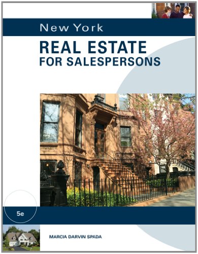 Imagen de archivo de New York Real Estate for Salespersons a la venta por BooksRun