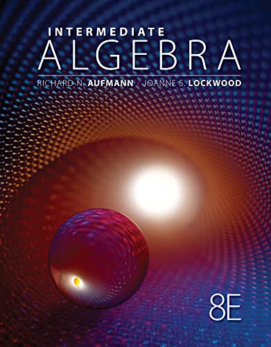 Stock image for Student Solutions Manual for Aufmann/Lockwoods Intermediate Algebra with Applications, 8th for sale by Goodwill Southern California