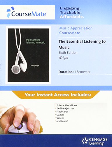 Beispielbild fr Course Mate: Ess.Of Listening to Music 6th Ed Access Code zum Verkauf von BooksRun