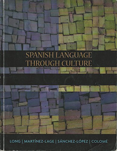 Imagen de archivo de Spanish Language Through Culture a la venta por HPB-Red