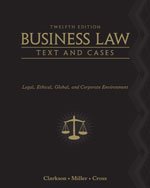 Stock image for Business Law- Legal, Ethical, Global, and Corporate Environment (Text and Cases; Volume 1) for sale by ThriftBooks-Dallas