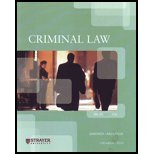 Stock image for Criminal Law LEG 320 978-1-133-15375-7 (Strayer University) for sale by ThriftBooks-Atlanta