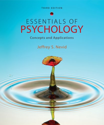 Bundle: Essentials of Psychology: Concepts and Applications, 3rd + WebTutorâ„¢ ToolBox for Blackboard Printed Access Card (9781133158868) by Nevid, Jeffrey S.