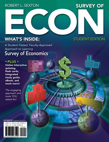 Bundle: Survey of ECON (with Printed Access Card) + Aplia Printed Access Card + Aplia Edition Sticker (9781133164180) by Sexton, Robert L.