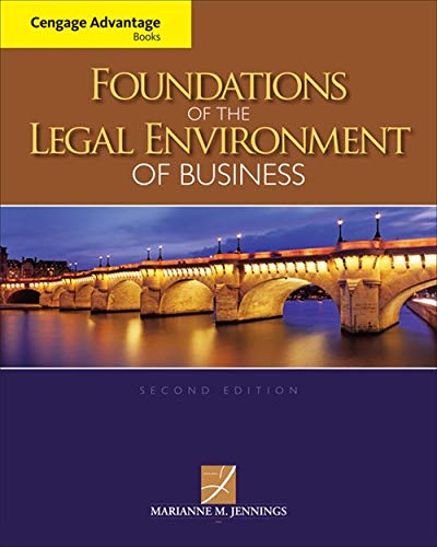 Imagen de archivo de Cengage Advantage Books: Foundations of the Legal Environment of Business a la venta por HPB-Red