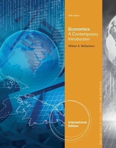 Beispielbild fr Economics: A Contemporary Introduction, International Edition zum Verkauf von Mispah books