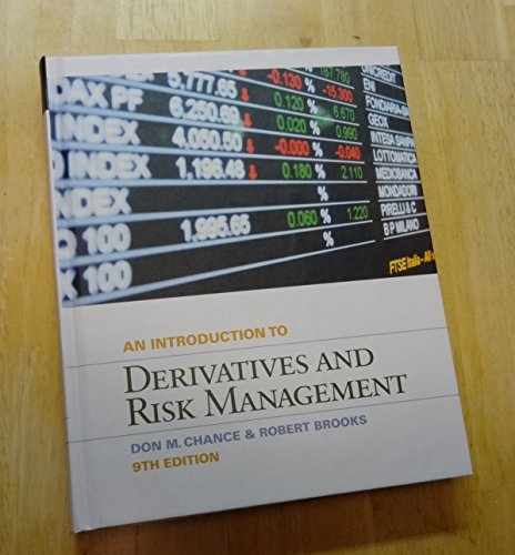 Beispielbild fr Introduction to Derivatives and Risk Management (with Stock-Trak Coupon) zum Verkauf von Better World Books