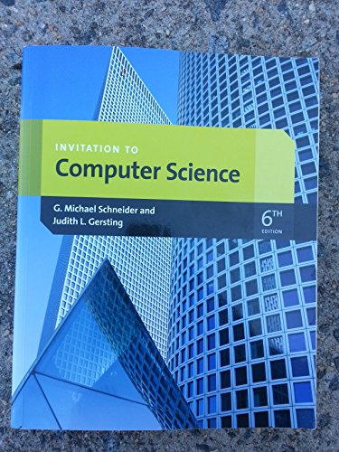 Stock image for Invitation to Computer Science (Introduction to CS) for sale by Zoom Books Company