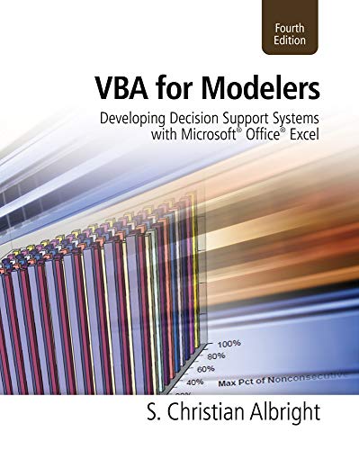 Beispielbild fr VBA for Modelers: Developing Decision Support Systems (with Microsoft Office Excel Printed Access Card) zum Verkauf von HPB-Red