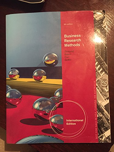 Imagen de archivo de Business Research Methods a la venta por Ammareal