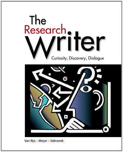 Bundle: The Research Writer + Enhanced InSite Printed Access Card for Handbook (9781133217299) by Van Rys, John; Meyer, Verne; Sebranek, Patrick