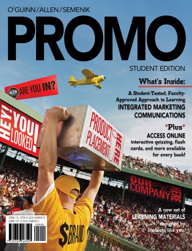 Bundle: PROMO (with Marketing CourseMate with eBook Printed Access Card) + WebTutorâ„¢ on Angel 1-Semester Printed Access Card (9781133223504) by O'Guinn, Thomas; Allen, Chris; Semenik, Richard J.