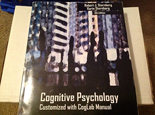 Imagen de archivo de Cognitive Psychology- Customized with Coglab Manual a la venta por HPB-Red