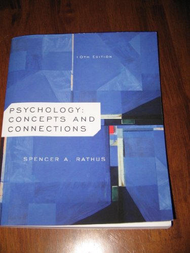 9781133228073: PSYCHOLOGY:CONCEPTS AND CONNECTIONS/ CENGAGE LEARNING /10TH EDITION