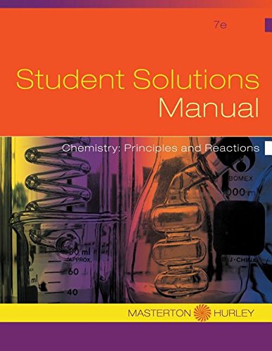 Stock image for Chemistry: Principles and Reactions Student Solutions Manual 7th Edition for sale by Blue Vase Books