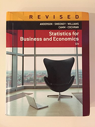 Beispielbild fr Statistics for Business and Economics zum Verkauf von Better World Books