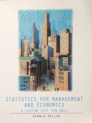 Beispielbild fr Statistics for Management and Economics - A Custom Text for UNLV, online access card zum Verkauf von Books From California